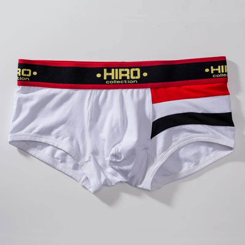 HIRO Tiped Boxer Мужское нижнее белье Cueca мужские трусы плюс размер Sexy для толстого человека сексуальные однотонные хлопковые мужские трусы G06