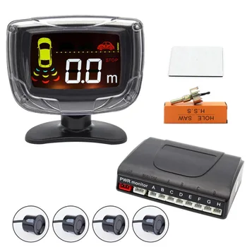 

Car LCD Rear 4 Reversing Parking Detector Radar Sensors System Radar Detectors for Cars