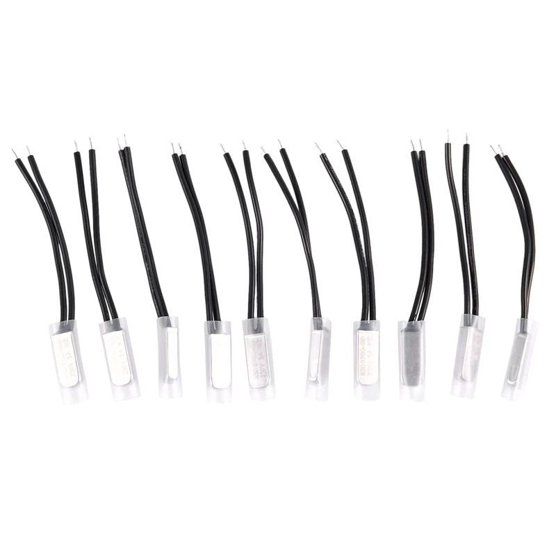 

10 Pcs Bimetal Temperature Control Switch Thermostat 80C N.C KSD9700