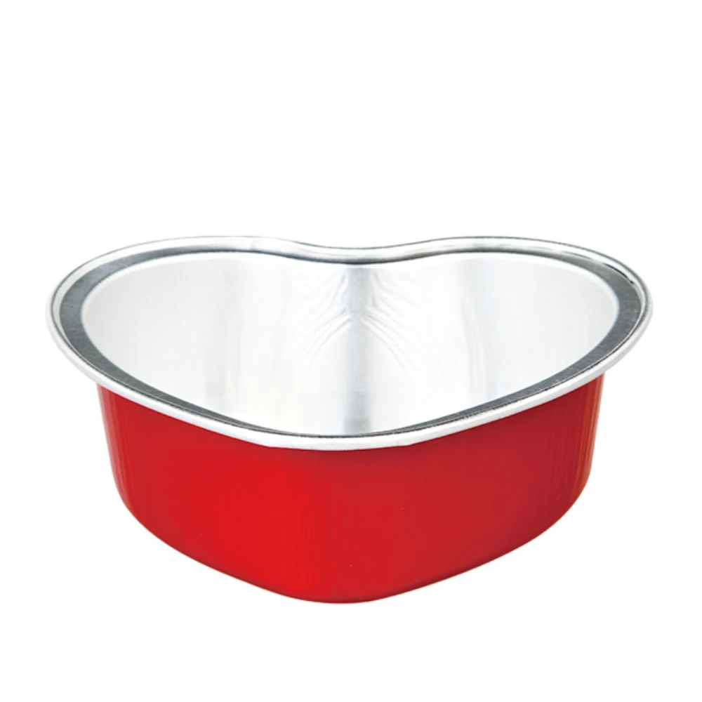 forma de coração folha de alumínio 100ml