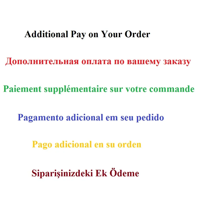 

LAZAWG Extra Fee For Shipment or Additional Pay on Your Order of Customized Product
