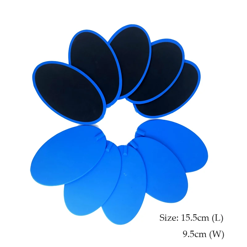 Blue Oval Для замены затвора для EMS устройство для похудения тела кремния электроды EMS мониторов шейки матки Мышцы Тренировки Талии массажная насадка - Цвет: Blue Oval