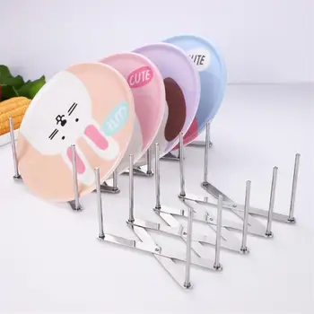 

Kitchen Organizer Pot Lid Rack Extended Stainless Steel Holder Lid Shelf Cooking Dish Rack Pan Cover Stand Kitchen Accessories