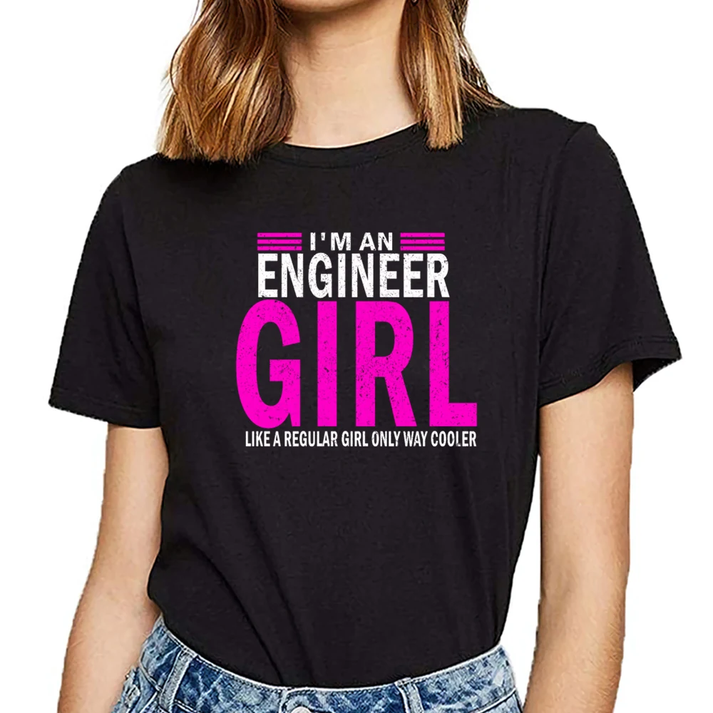 Топы футболки для женщин im an engineer girl like a standard only way Comic короткие женские с