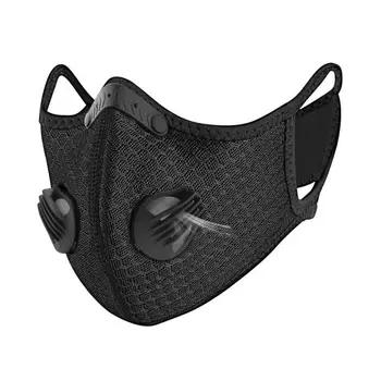 

Outdoor Sporting Riding Activated Carbon Mask PM2.5 Face Mouth Mask Reusable Dustproof Face Masks For Running
