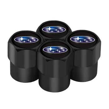 

4PCS Aluminum Tire Valve Cap Car Tyre Air Stems Cover for Subaru Forester XV WRX Legacy Impreza STI BRZ WRC Outback Ascent