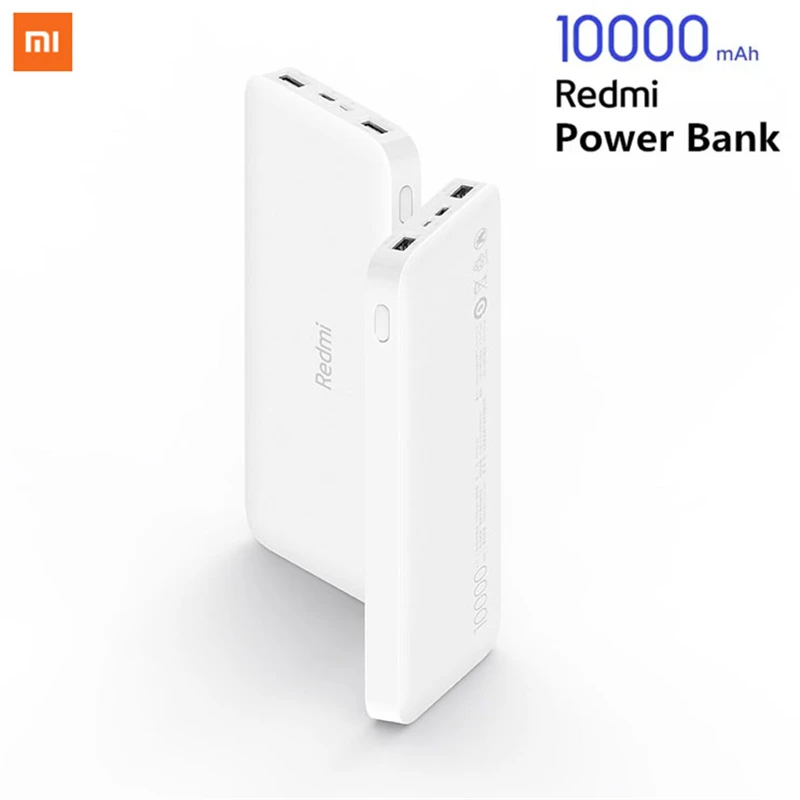  Оригинальный внешний аккумулятор Xiaomi Redmi 10000 мАч с двойным выходом USB, внешний аккумулятор 10000 мАч для iPhone, Huawei 