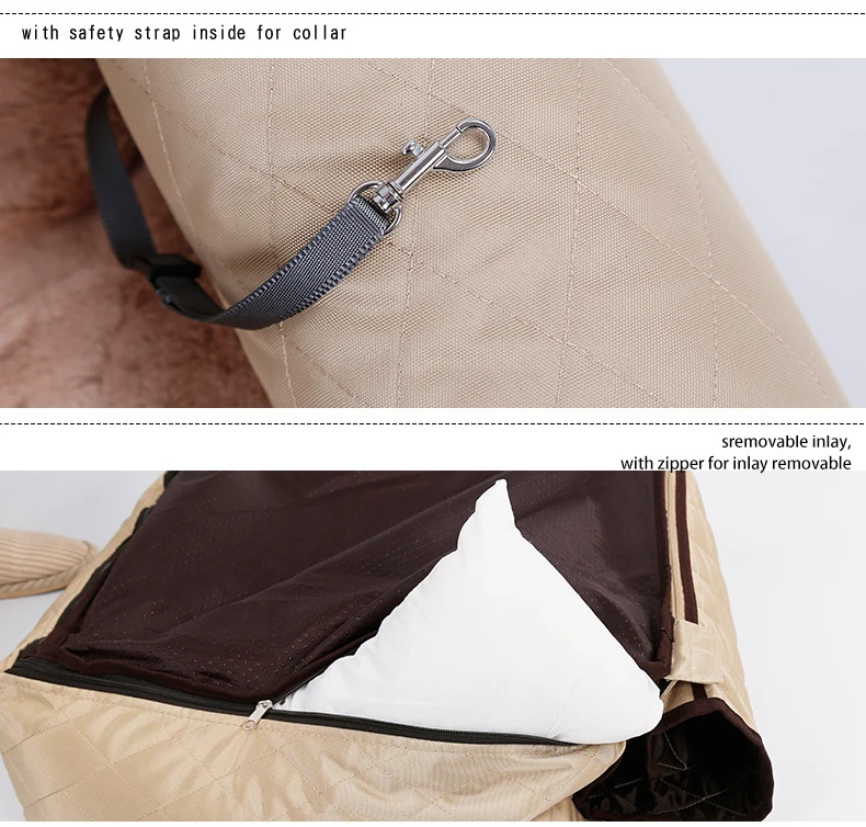Multifunction Dog bed Cat Carrier Car Seat Beds Sofa Kitten Puppy Dog house Thickened large size Dog mat 60cm