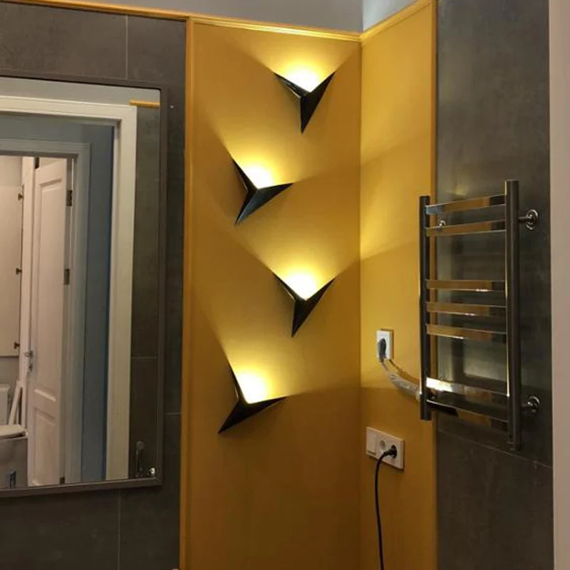 Modern minimalist triangle shape LED Wall Lamps Nordic style Indoor Wall Lamps Living Room Lights 3W AC85-265V Simple Lighting led wall lamp wall sconces light wall lamp