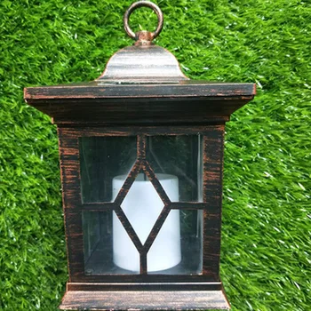 

Explosion outdoor waterproof solar LED antique square candle light garden garden lamp lawn lamp Chinese lamp suspension lamp