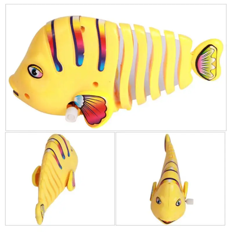 Random Color Clockwork Wind Up Fish Develop Children Curiosity Creativity Cute Bath Toys for Kids Baby 5
