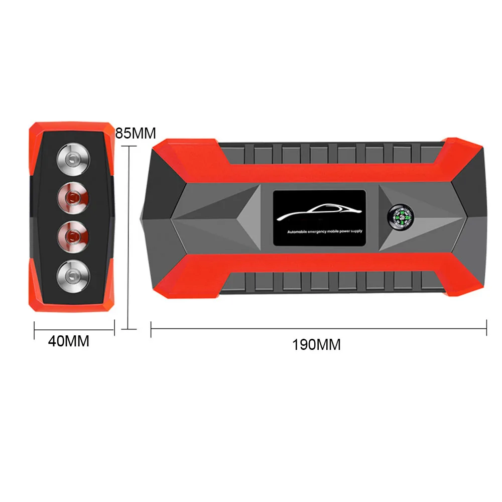 89800 мА/ч, 4USB автомобиль скачок стартер портативный Зарядное устройство Батарея Мощность банк бустер 12V пусковое устройство Водонепроницаемый Jump Starter