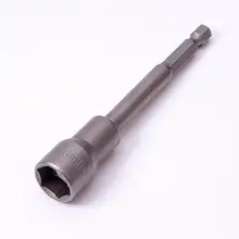 Новинка 1/" 7 мм/13 мм магнитная шестигранная розетка 100 мм/150 мм длинная металлическая ударная гайка сеттер Драйвер гнездо бит 1 шт