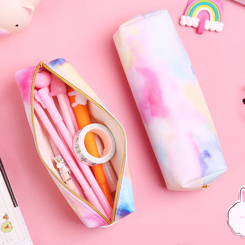 Colorful Pencil Case Cute Estojo Escolar Trousse Scolaire Large Capacity Estuche Lapices Piornik Szkolny Durable Pencil Cases
