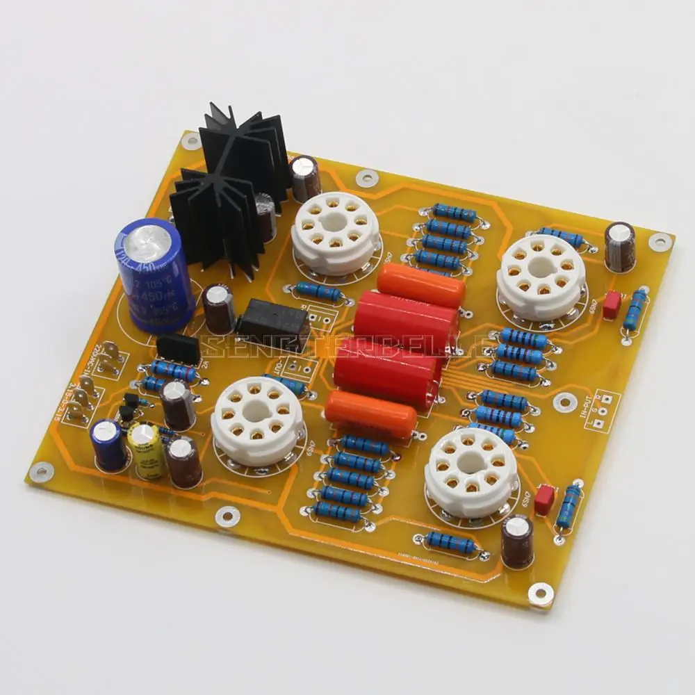 Referência Cary-ae1 Pré-amplificador Circuito 6sn7 Tubo Preamp Acabado Placa Kit Faça Você Mesmo Pcb Prt11a