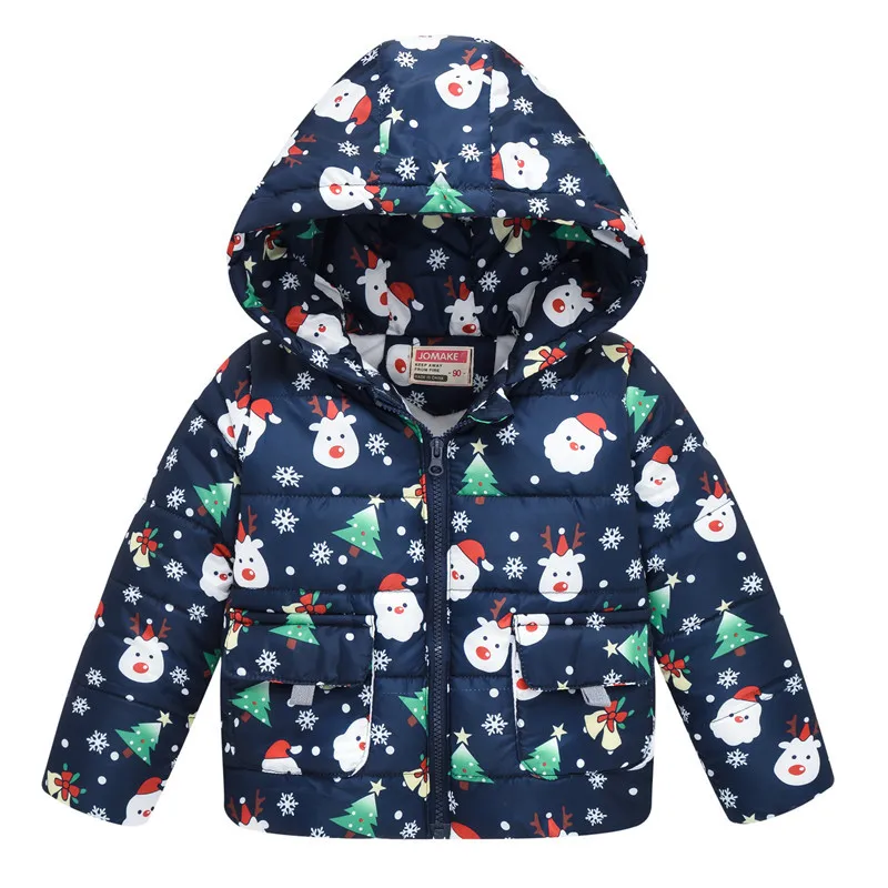 Коллекция 2019 года, зимние куртки рождественское пальто для девочек, куртка толстая пуховая детская парка рождественские Куртки Детская