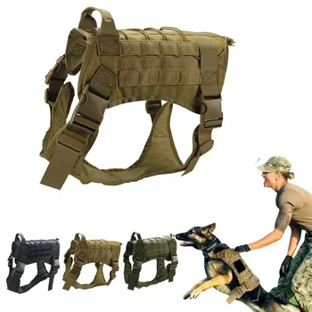 

Dog Harness Solid Color Nylon Breathable Mesh Nylon Handle Adjustable Training Dog Vest Clothes Apparel Outdoor Pet Supplies/