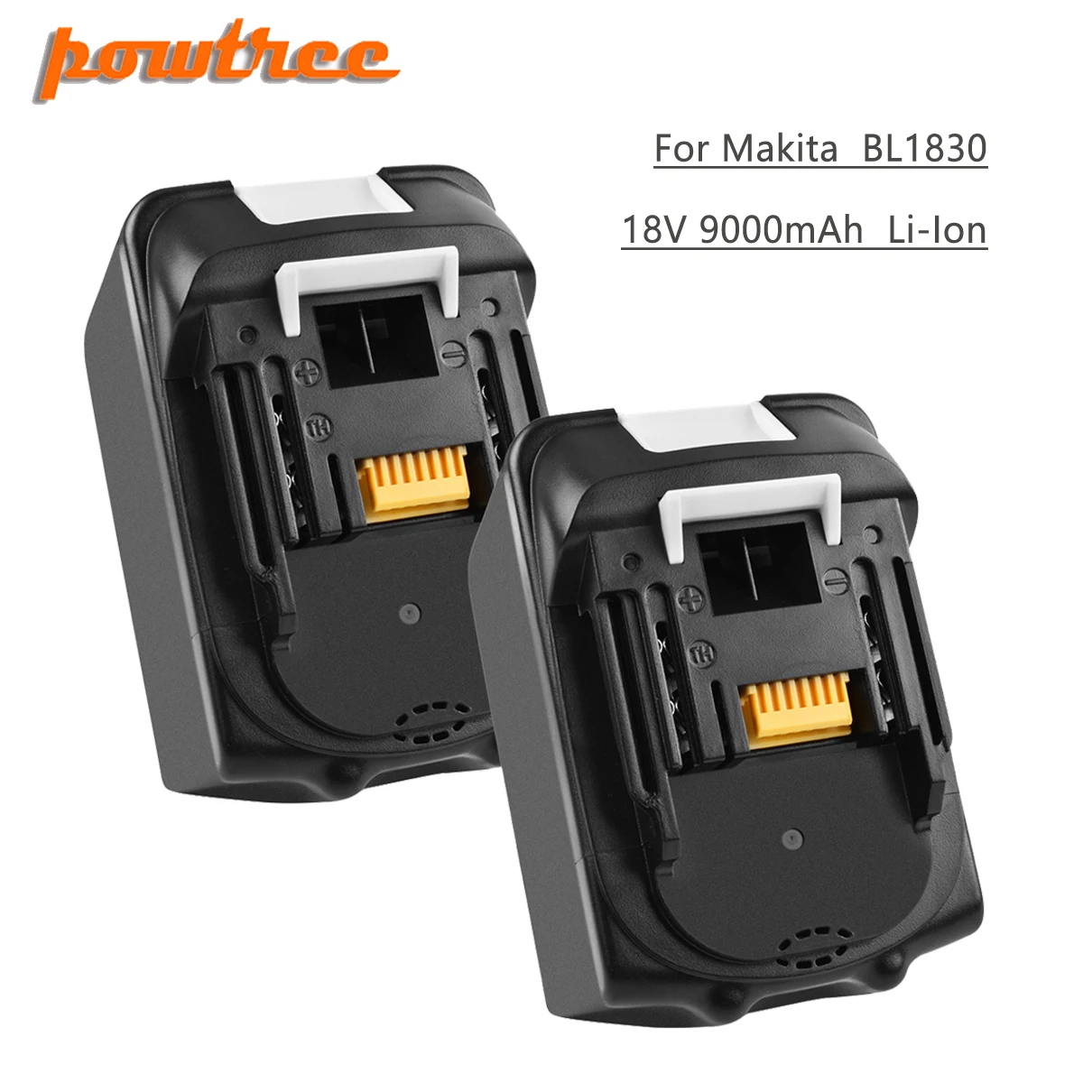 Мощный литий ионный аккумулятор Powtree для Makita 18 в 9000 мАч BL1830 сменный LXT400 BL1815 BL1840 BL1850