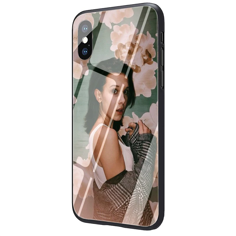 G3 EWAU Millie Bobby Коричневый чехол из закаленного стекла для телефона iPhone 5 5S SE 6 6s 7 8 plus X XR XS 11 pro Max - Цвет: G3