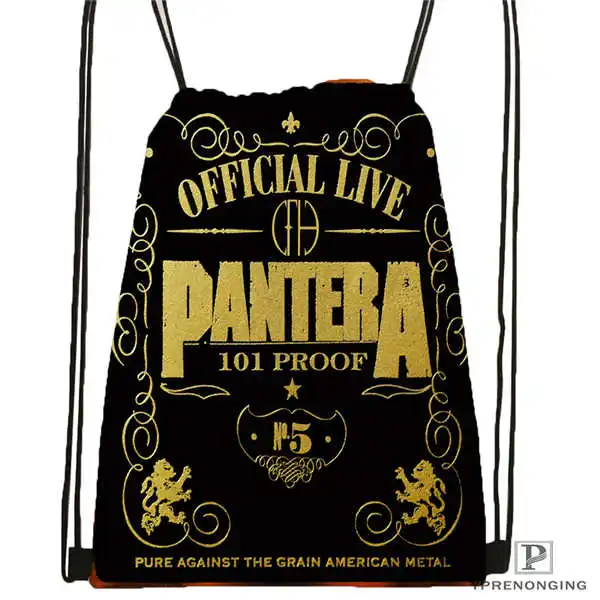 Drawstring Backpack Custom Pantera Final передняя крышка походная сумка на шнурке милый рюкзак для детей(черная спинка) 31x40 см#180531-04-42 - Цвет: Drawstring Backpack