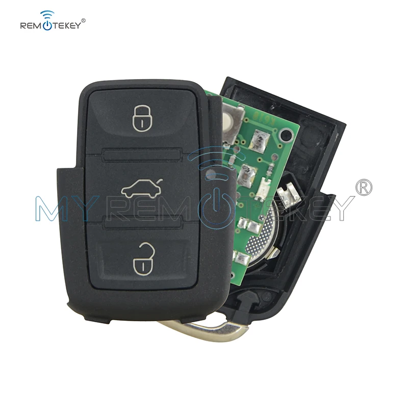 Пульт дистанционного управления Remtekey 1j0959753n 3 кнопки для Vw Golf Iv Bora Polo чип ключ Id48