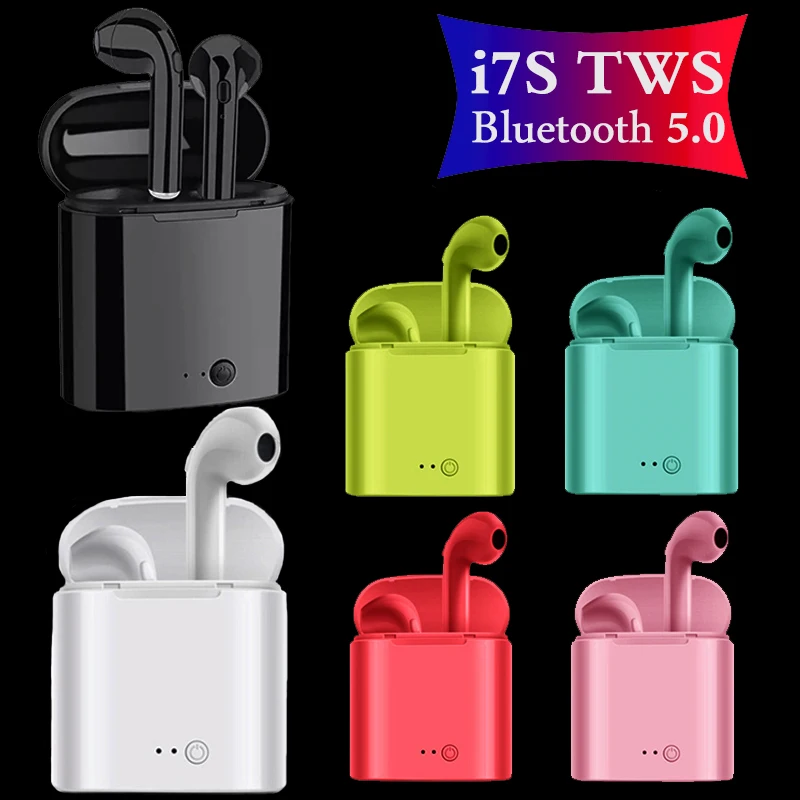 

i7s TWS Wireless Bluetooth Earphone Stereo Earbud Headphone With Charging Box For iPhone 12 11 Pro Max Android IOS Systems
