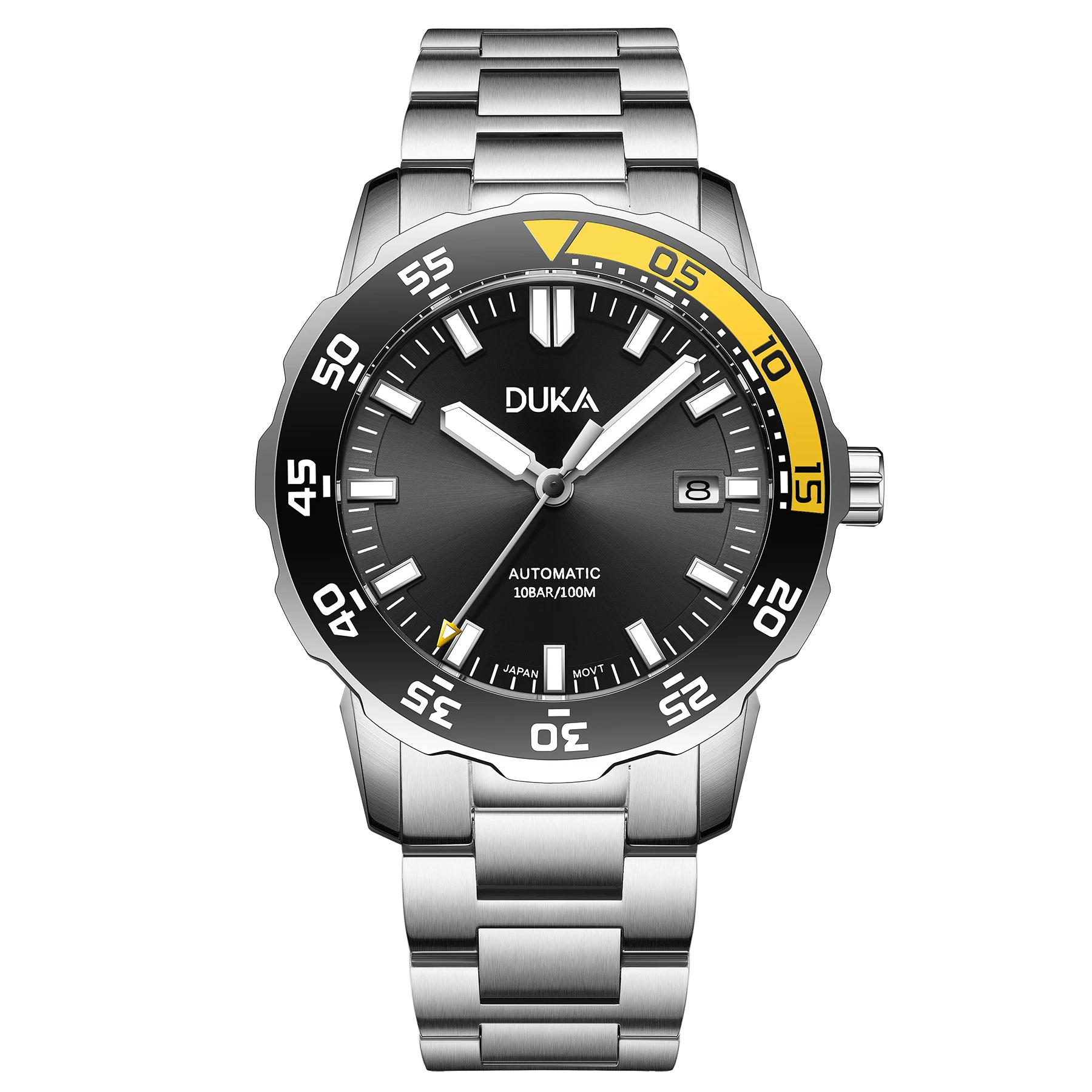 2021 New DUKA Wrist Watch Brand luxury Automatic watch for men mechanical watch men NH35 ceramics Bezel 100m Steel Diver Watch 