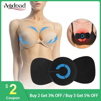 

Mini EMS Breast Enhancer Electric Pulse Chest Massager Frequency Vibration Bra Booster Growth Stimulator Stickers