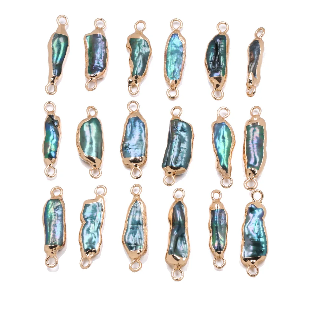 Кулон из натурального пресноводного жемчуга Необычные Подвески с двумя