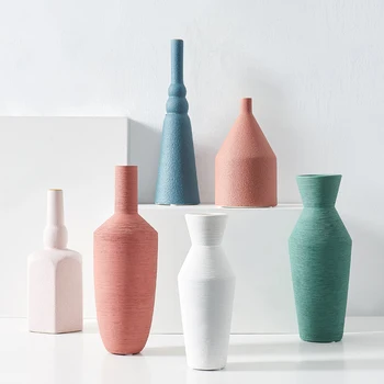 

Vases for Flowers Nordic Home Decoration Accessories Modern Ceramic Vase Living Room Decoration Office Decoration Home Decor