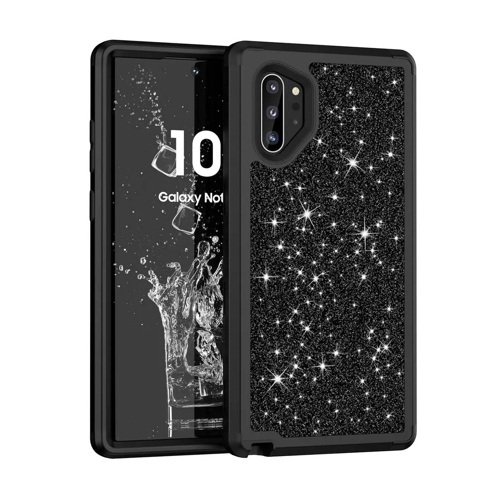 Ослепительный, сверкающий Etui для samsung Galaxy Note 10 Чехол samsung Note10 Plus чехол 3 в 1 шт для Coque samsung Note 10 чехол Note10+ 5G