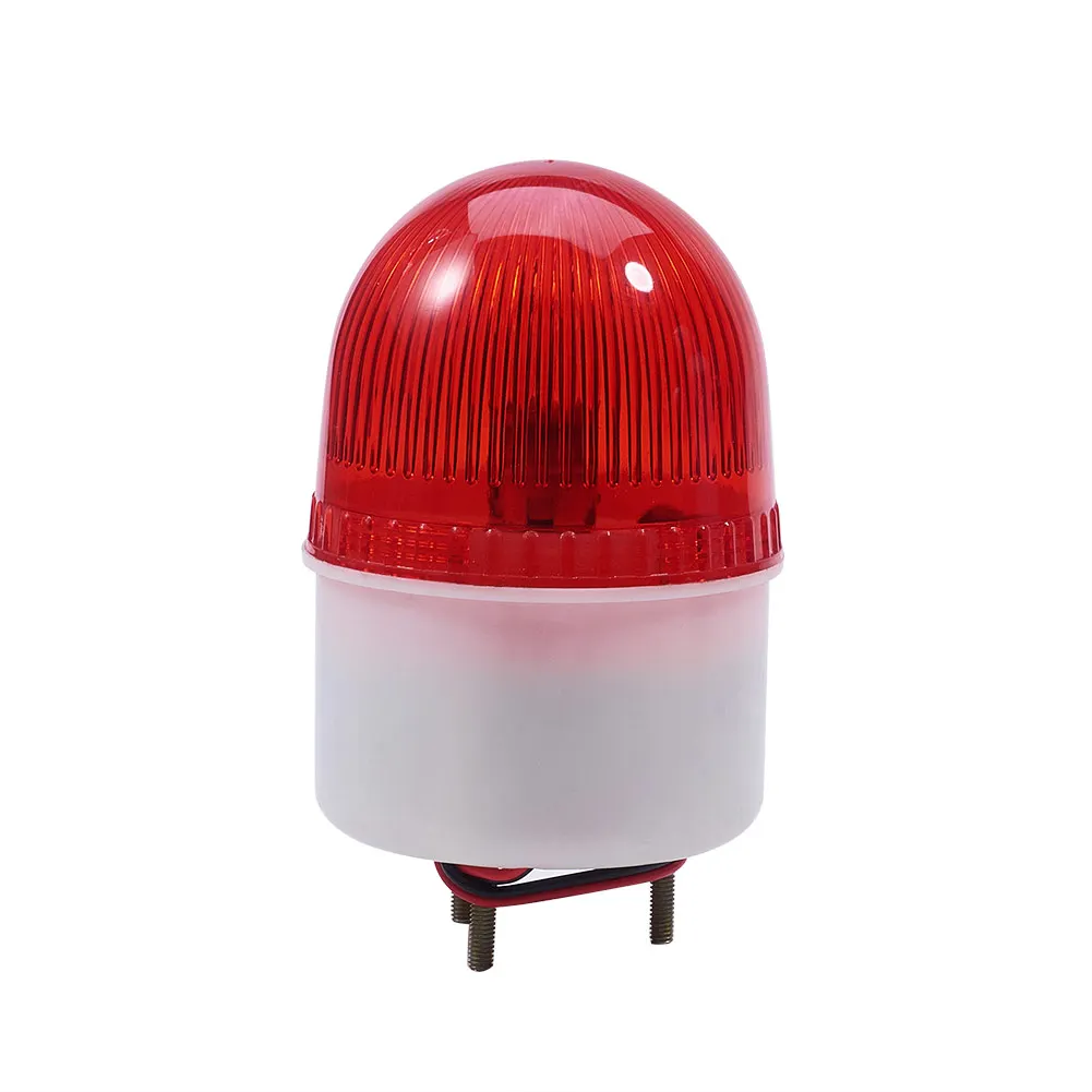 24V DC 1W Industrial Signal Tower with Buzzer Alarm Indicator Lamp for Construction Freight Works LTE1101J Yellow Bettomshin 1Pcs 90dB Strobe Warning Light Bulb 
