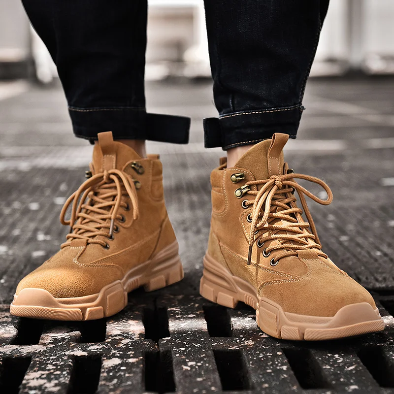 Misalwa; коллекция года; botas hombre; мужские повседневные уличные ботинки; дышащие мужские ботинки-дезерты; сезон осень-зима; кроссовки с круглым носком