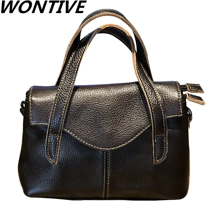 

2020 The New Genuine Leather Women Totes Luxury Handbags Design Ladies Shoulder Bags Designer Real Cowhide Handbag Sac
