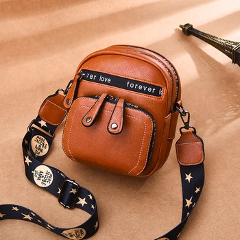 

New Mini Shell Shoulder Bag For Women 2019 Fashion Vintage Leather Headphone Plug Crossbody Bag Female Double zipper Purse Red