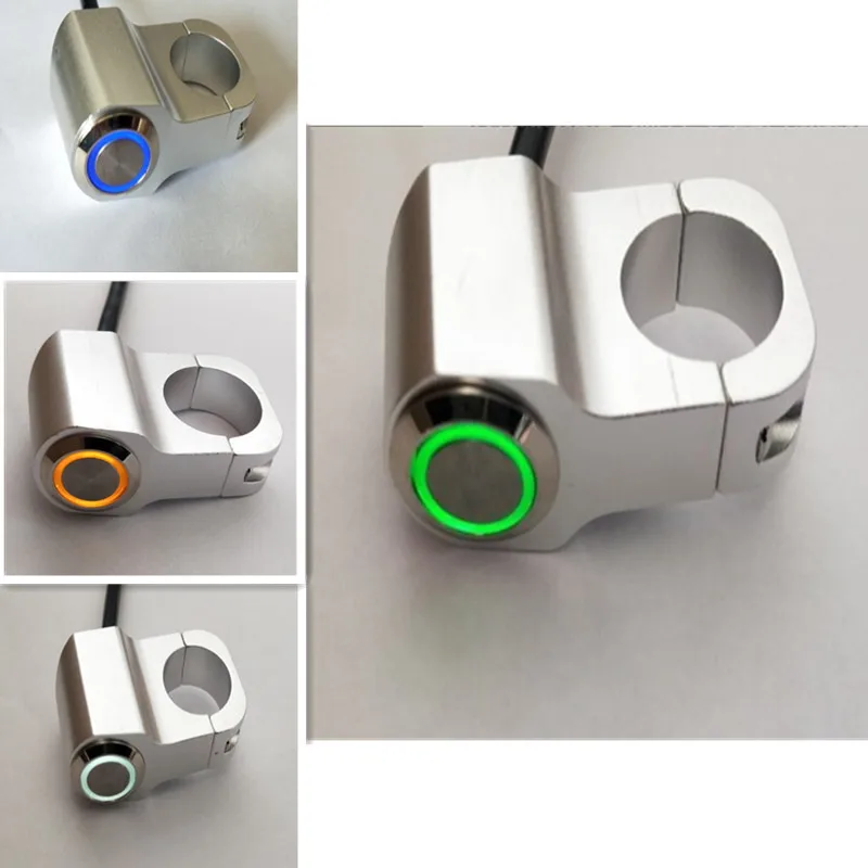 25mm Motorcycle Handlebar Headlight Switch Hazard Brake Power ON-OFF With Indicator Light Fog waterproof Switches Start | Автомобили и