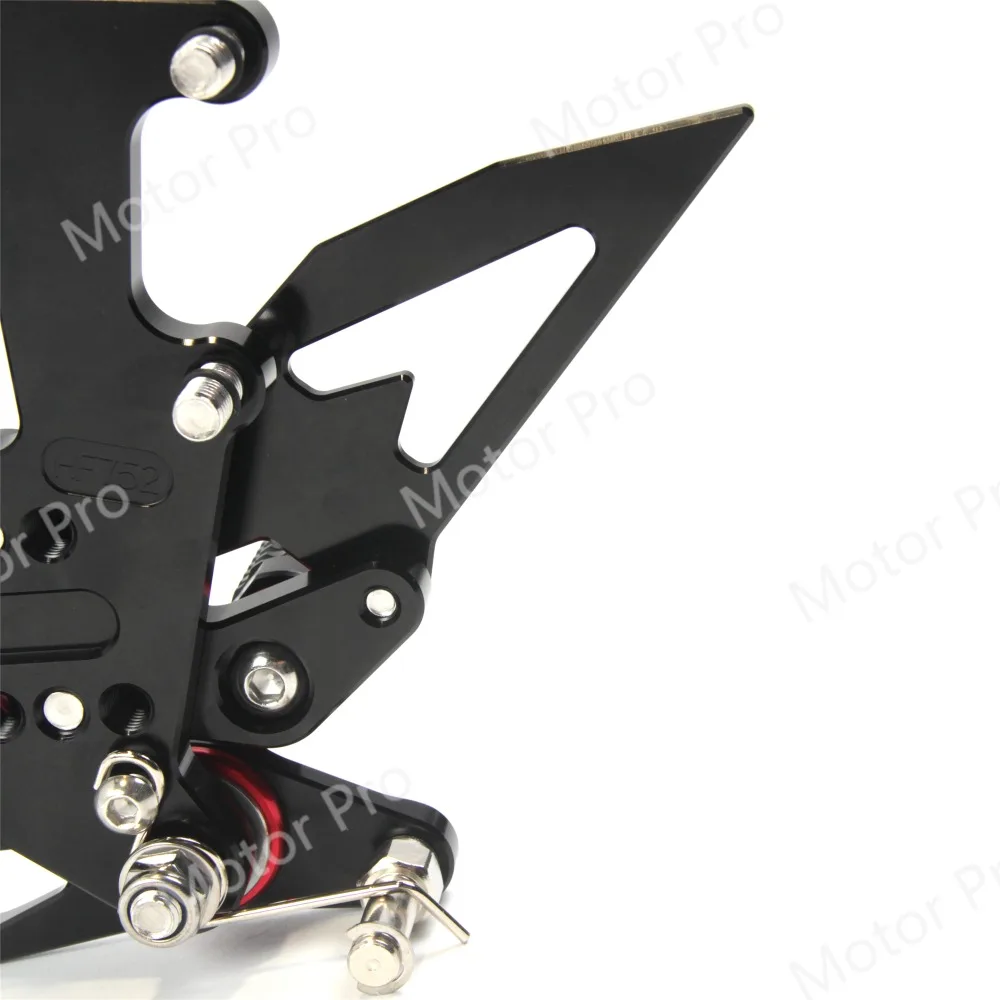 Регулируемые подножки для Triumph speed Triple 1050 2011- аксессуары для мотоциклов подножки Rearsets педаль черный 2012 2013