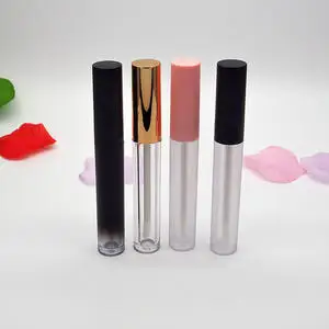 

4.5ml Cute Empty Pink Lip Gloss Tube DIY Plastic Frosted/Clear Liquid Lipstick Container Women Beauty Makeup Tools Wholesale