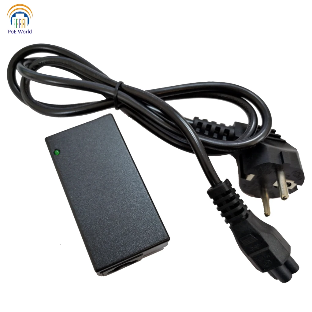 24V1000MA настольный адаптер Ethernet POE инжектор питания PoE для UBNT Mikrotik 24V24W IP камеры