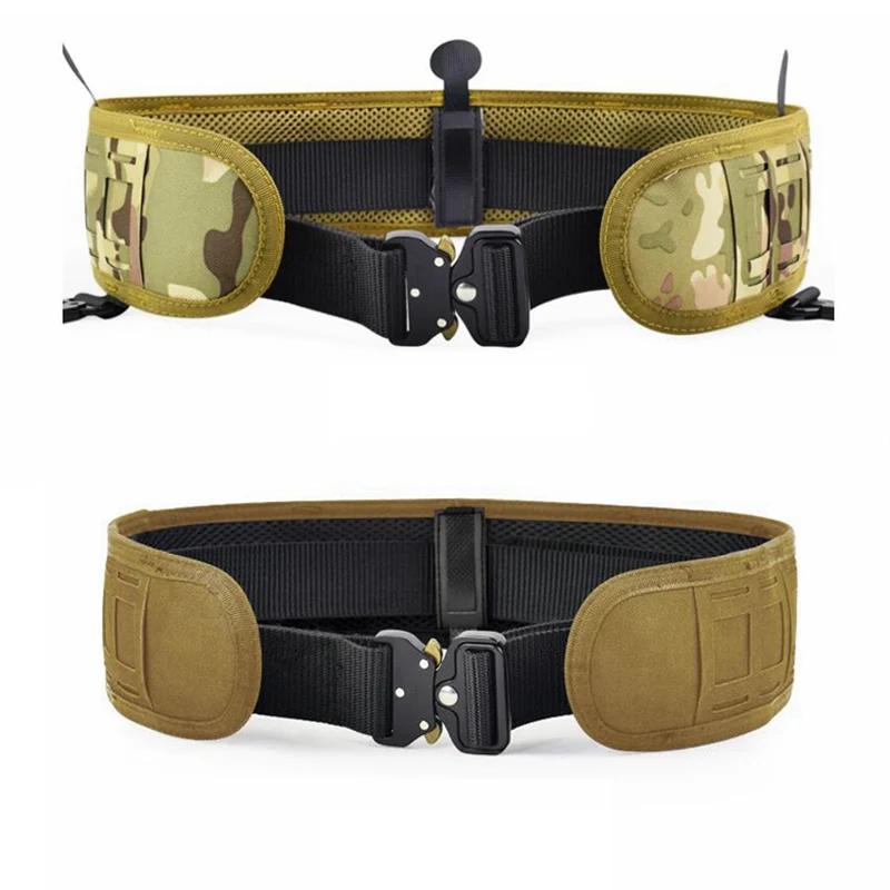 U.S Army Style Combat Belt Quick Release Men Waistband Outdoor Hunting Girdle A 