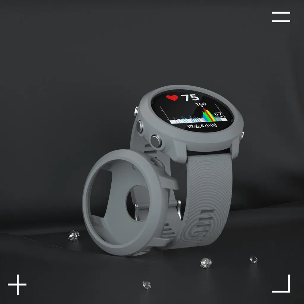 Сменный силиконовый тонкий чехол для часов Garmin Forerunner 645 музыкальные часы смарт