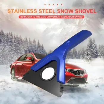 

1pcs Car Snow Shovel Ice Scraper Snow Remover Shovel Brush Window Windscreen Windshield Deicing Cleaning Scraping Tool