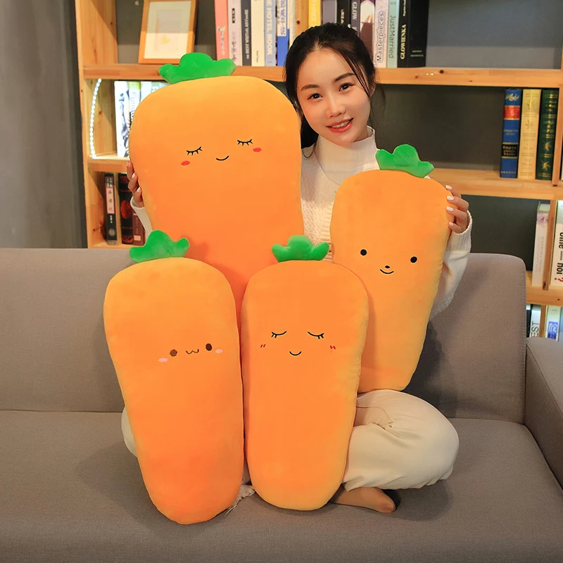 

1pc 50/70cm Cartoon Carrot Plush Toy Cute Simulation Vegetable Carrot Pillow Dolls Stuffed Soft Toys For Children Gift