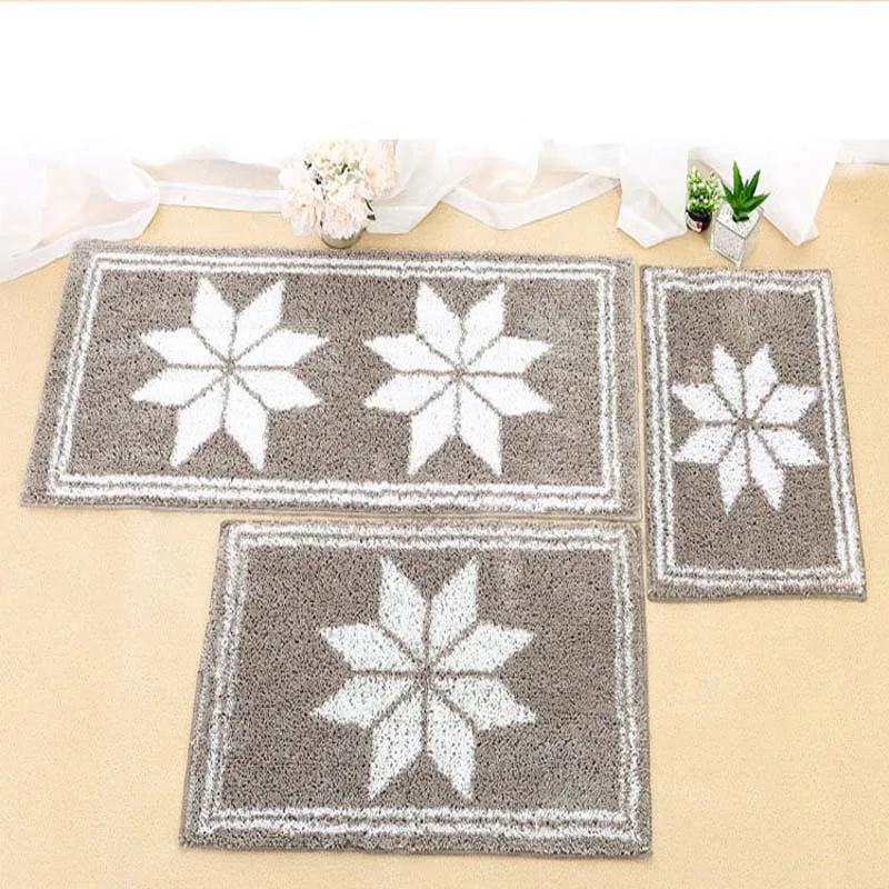 Tufted ткань кухня длинные Коврики Нескользящие впитывающие ванная комната пол половик дверной коврик в спальню мягкий стол стелька