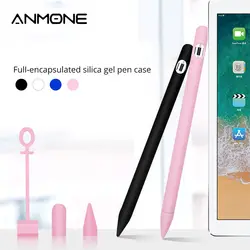 Цветной Мягкий силиконовый чехол ANMONE, совместимый с Apple Pencil 1st, защитный чехол для планшета с сенсорной ручкой, защитный чехол