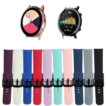 

Silicone Strap Watch Band For Huami Amazfit Bip Watch Wrist Band 20mm For Xiaomi mijia quartz Garmin Forerunner 645 Vivoactive 3