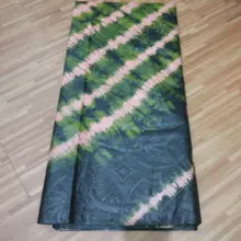 Африканский красивый головной убор фабрика лидер продаж морская парчовая кружевная ткань Модные женские Базен riche кружево 5 ярдов/Лот