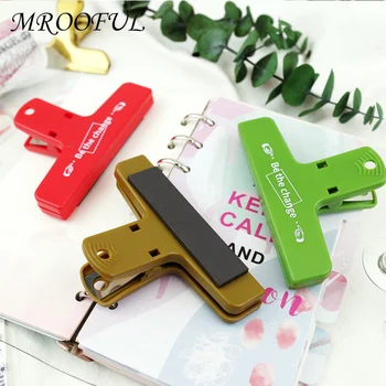 

Retro Multicolor Magnetic Plastic Binder Clips Creative Photo Office Paper Document Binder Clip for School Office Supplies Gift