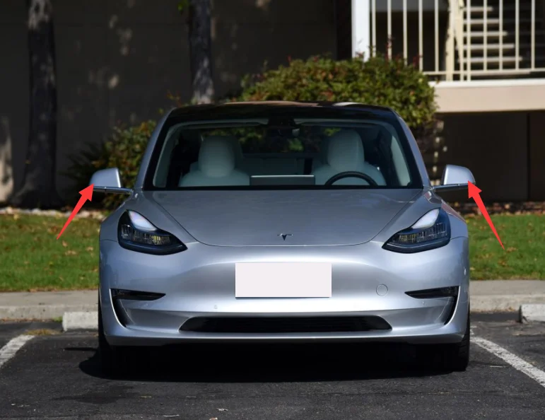 Высокое качество для Tesla model3 модель 3- Настоящее карбоновое волокно зеркало заднего вида крышки боковые зеркала Стайлинг автомобиля