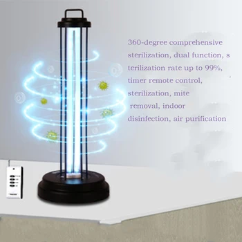 

38W Germicidal Light Bulb UV Ozone Ultraviolet Lamp 110V/220V Quartz Lamp UVC Sterilizer Home Kill Mite Disinfection Air Clean